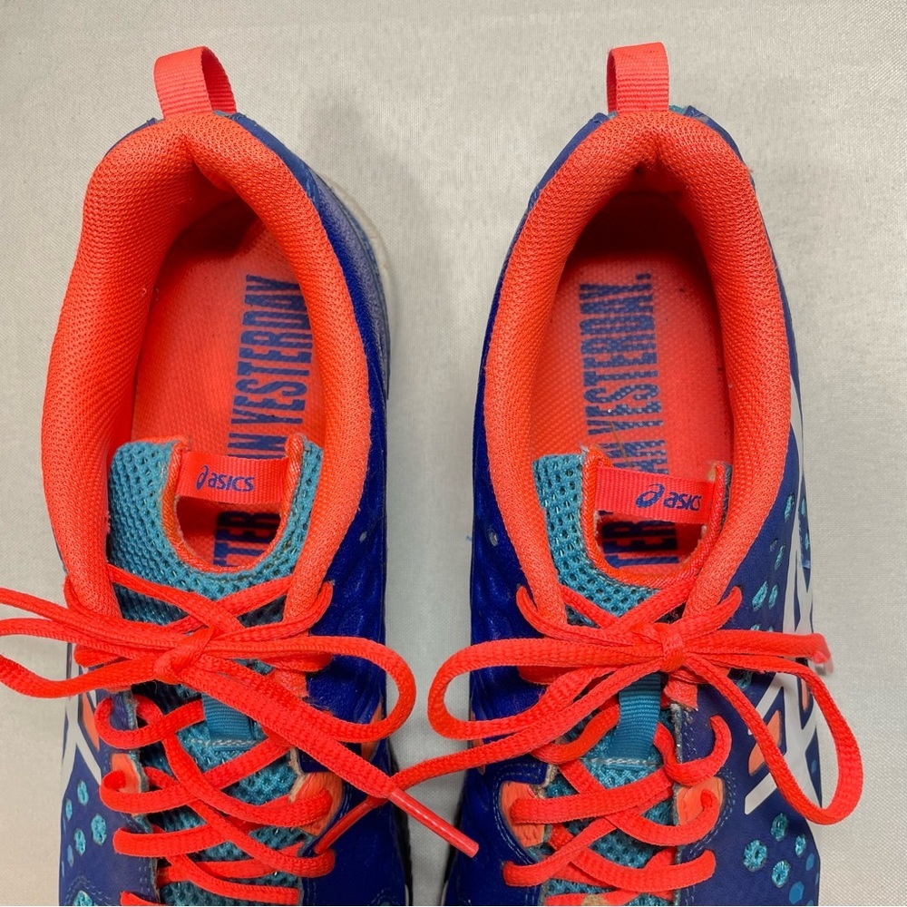 ASICS GEL-Fortius Women’s TR Training Shoes Size 8.5 Blue Orange Running Workout - Picture 2 of 10